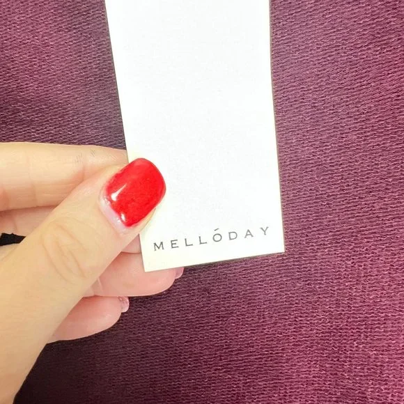 NWT Melloday Burgundy Long Cardigan Sweater Size L - Picture 5 of 8